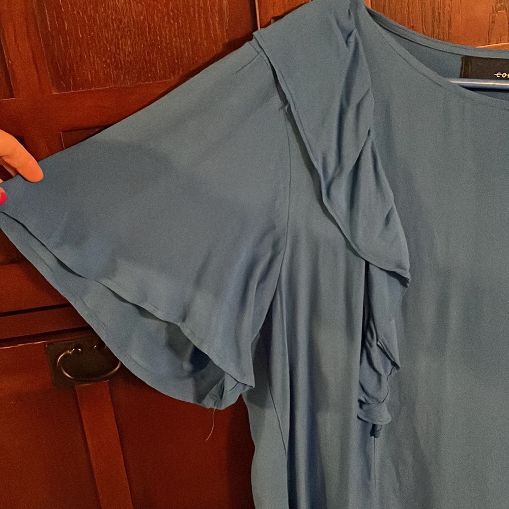 🦋Code Mode Nordstrom Flutter Sleeve Ruffle Blouse - Picture 5 of 13